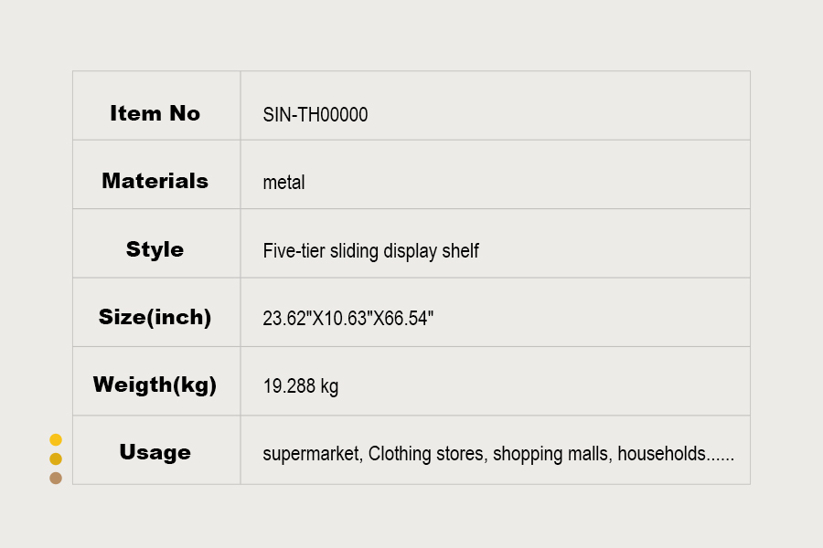 five-tier display shelf five-tier display shelf