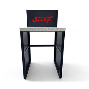 แท่นวางโชว์เครื่องล้างจาน พร้อมท็อปเคาน์เตอร์ลายหินอ่อนเทียม