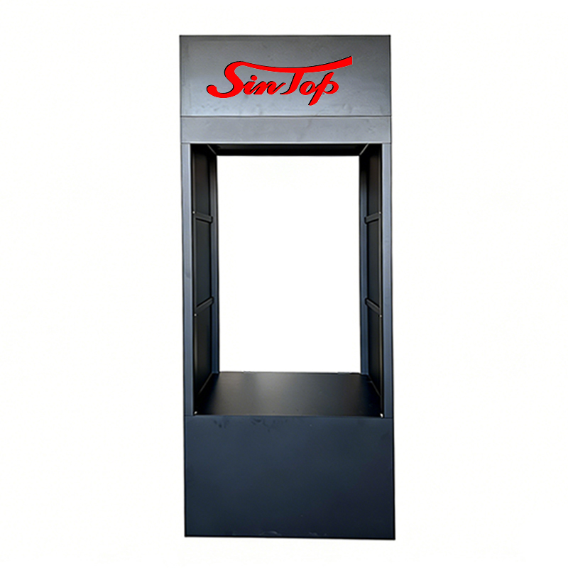 เตาอบติดผนังสองชั้นสำหรับจัดแสดงในโชว์รูมเครื่องใช้ไฟฟ้าในครัว