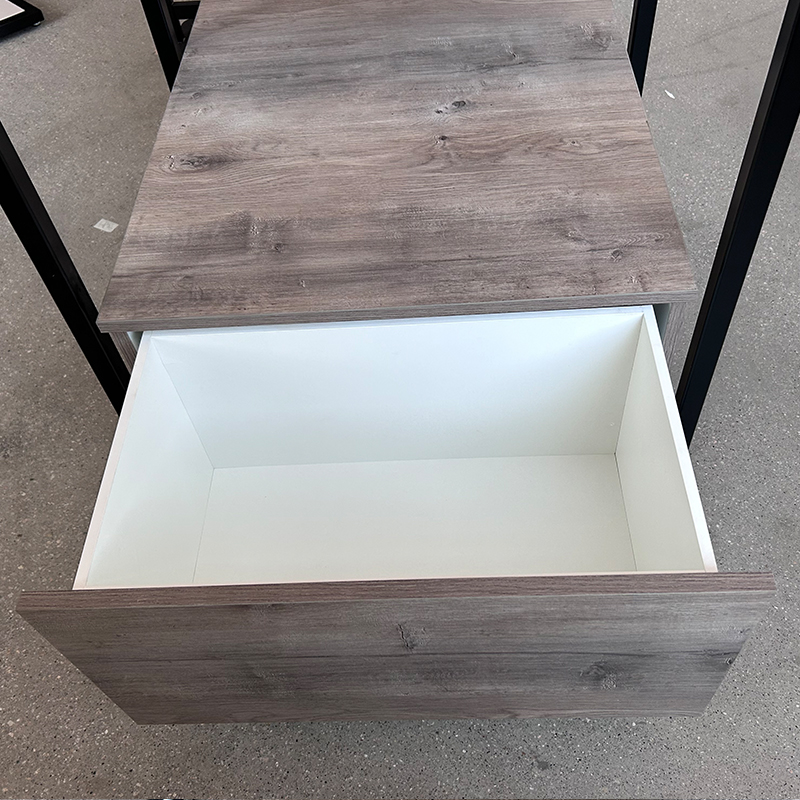 Rustic Wood & Black Metal Clothing Display Stand Manufacturers, Rustic Wood & Black Metal Clothing Display Stand Factory, Supply Rustic Wood & Black Metal Clothing Display Stand Retail Solution