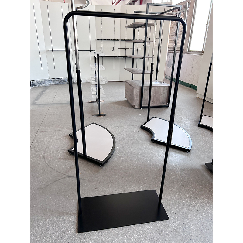 Minimalist Black Metal Clothing Garment Rack