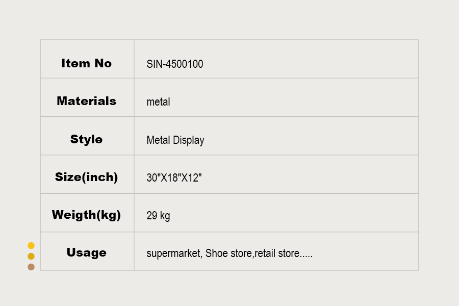 double sided display rack