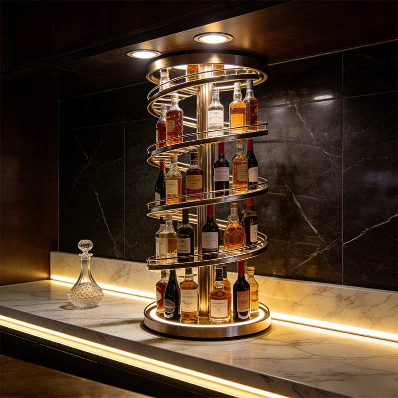 liquor bottle display stand