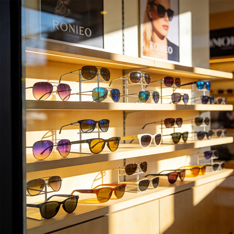 clothing store shelves