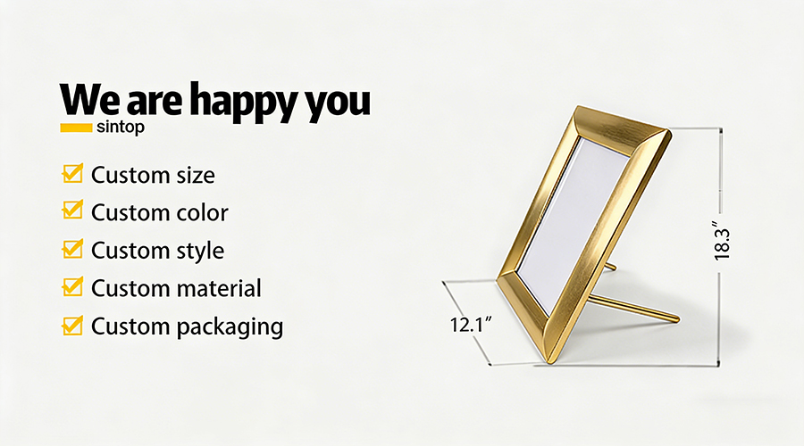 aluminum photo easels