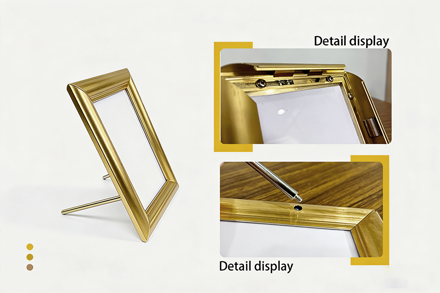 aluminum picture frame support stand