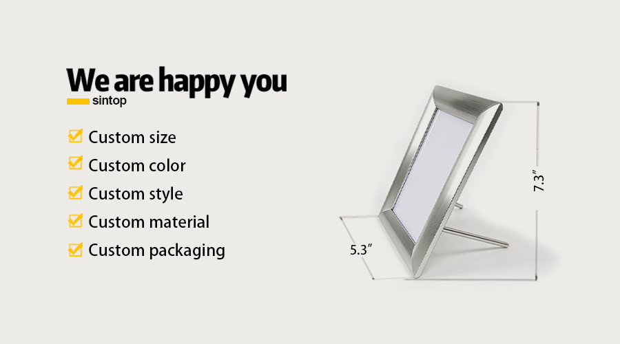 aluminum standing A5 frame