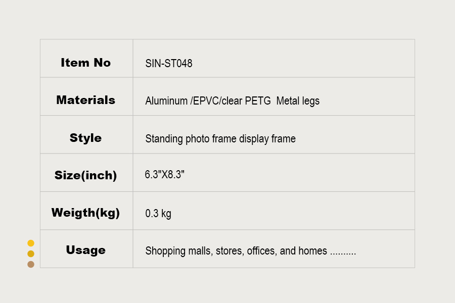 aluminum frame stand