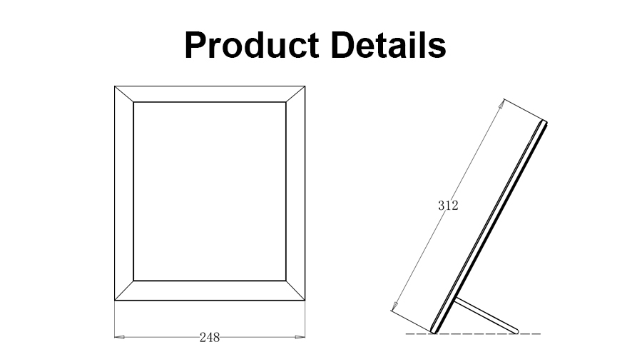 aluminum photo frame stand aluminum photo frame stand