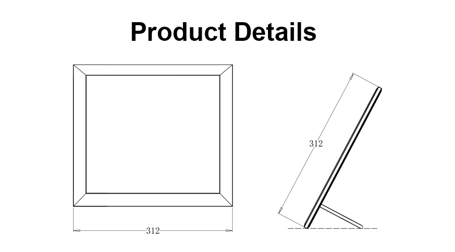 Metal Photo Frame Easel Tabletop Display Stand