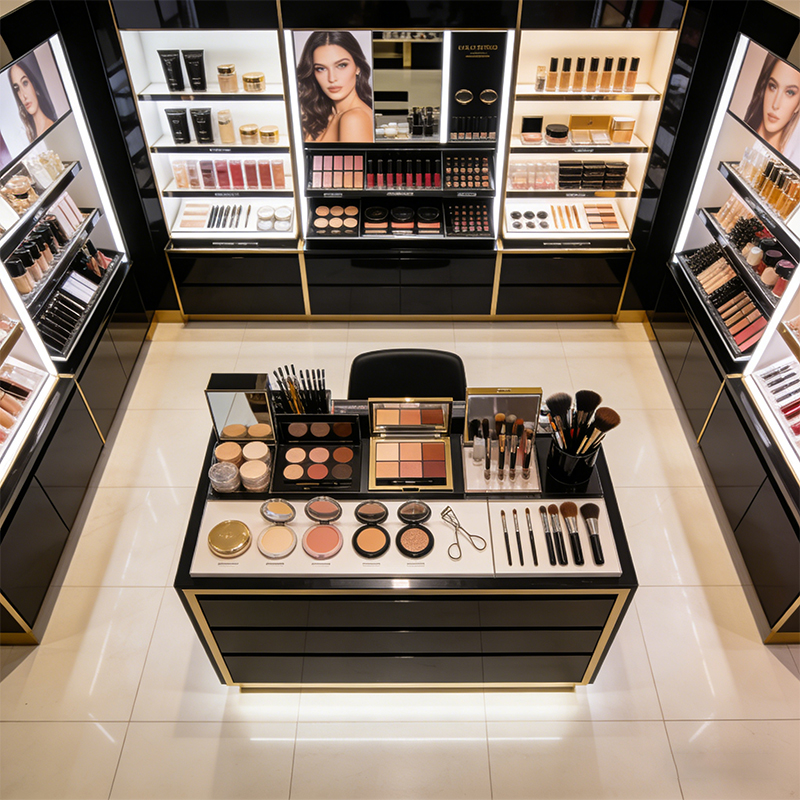 creative cosmetics display
