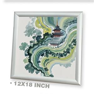 แท่นวางรูปภาพอลูมิเนียมแบบตั้งพื้นพร้อมขาตั้ง