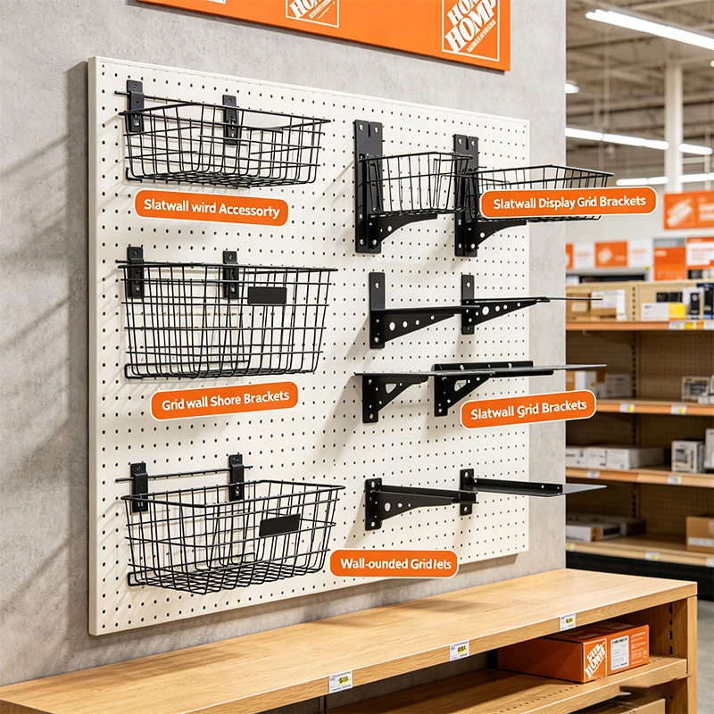 retail display grid brackets