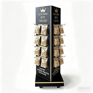 Umiikot na Rack ng Display sa Palapag na may mga Kawit