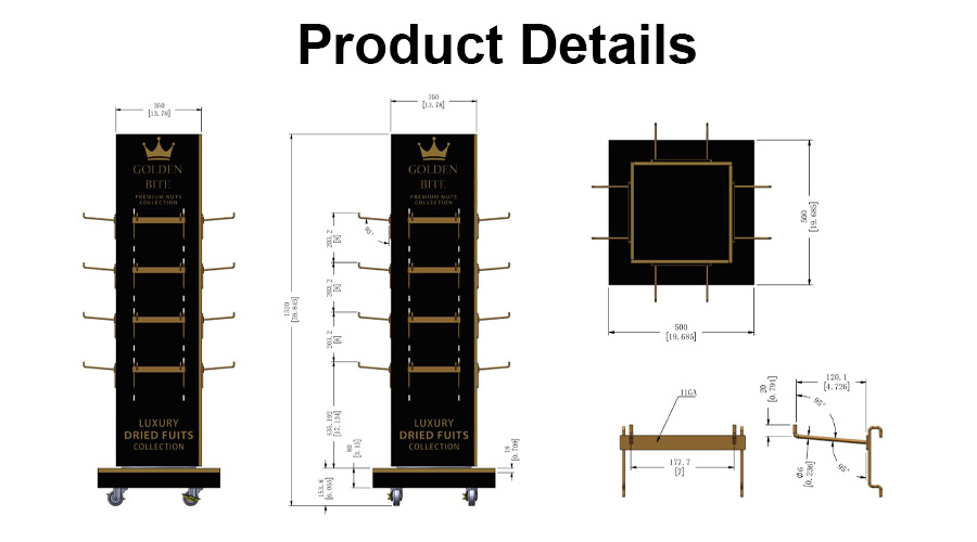 retail snack display rack