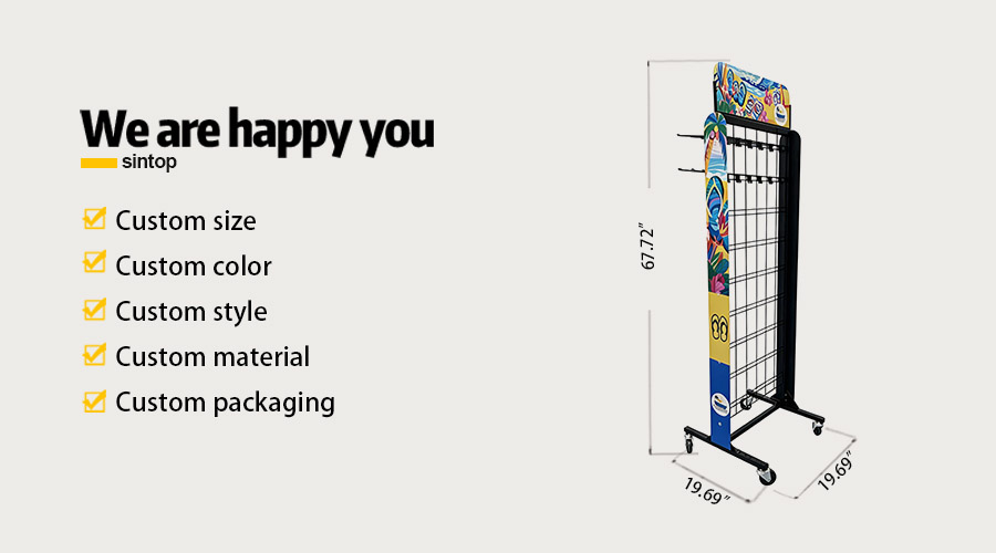 flip flop display rack