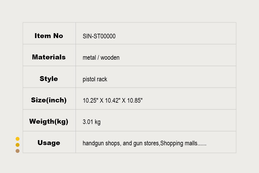 Pistol display stand