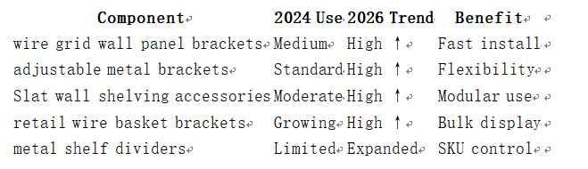 wire gridwall panel brackets