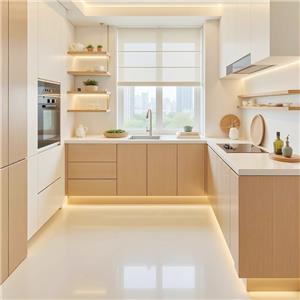 L-Shaped Kitchen Cabinet System