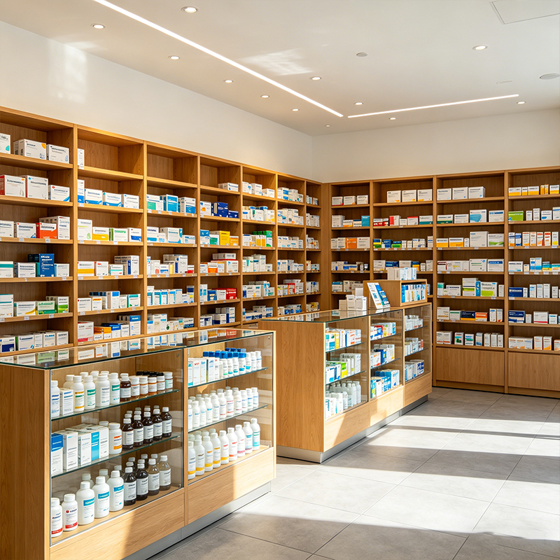 pharmaceutical display fixtures