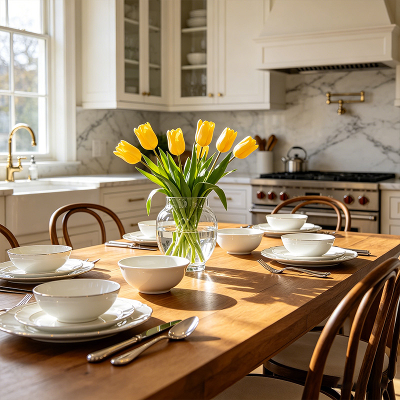kitchen table with storage