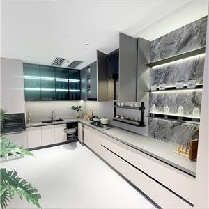 Armários de cozinha modernos sem puxadores
