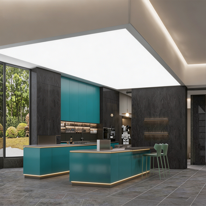 Comprar Armários de cozinha modernos em tom azul-petróleo com ilha e iluminação LED.,Armários de cozinha modernos em tom azul-petróleo com ilha e iluminação LED. Preço,Armários de cozinha modernos em tom azul-petróleo com ilha e iluminação LED.   Marcas,Armários de cozinha modernos em tom azul-petróleo com ilha e iluminação LED. Fabricante,Armários de cozinha modernos em tom azul-petróleo com ilha e iluminação LED. Mercado,Armários de cozinha modernos em tom azul-petróleo com ilha e iluminação LED. Companhia,