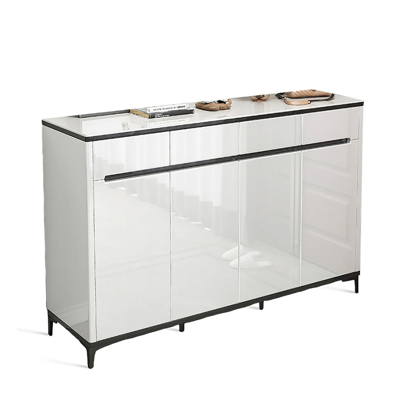 Modernong High Gloss Shoe Storage Cabinet na may mga Drawer