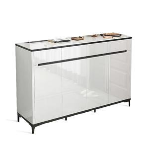 Modernong High Gloss Shoe Storage Cabinet na may mga Drawer
