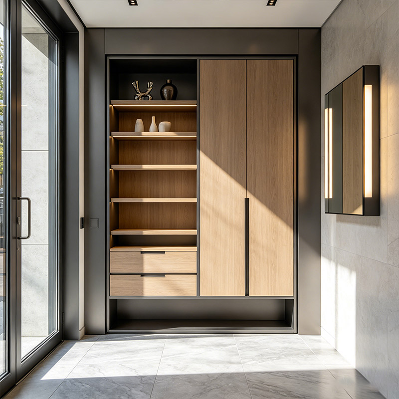 retail entryway display cabinet