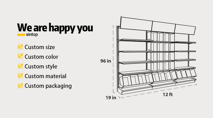 Supermarket shelving system Supermarket shelving system