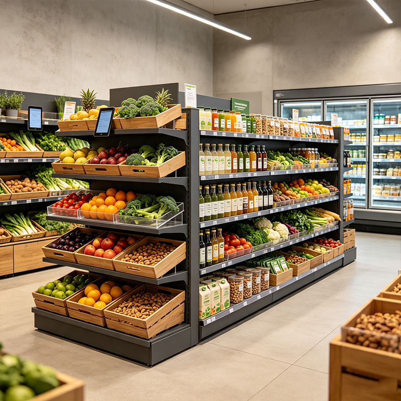supermarket display racks