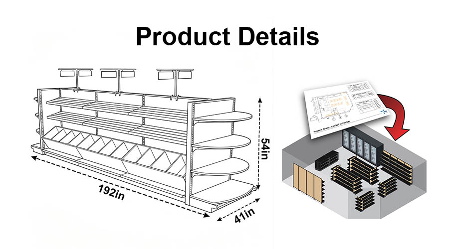 Bakery gondola shelving