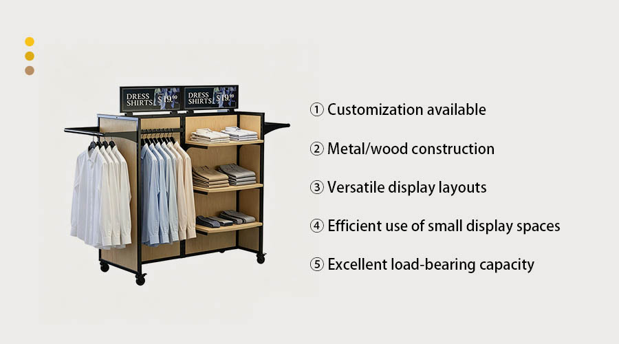 Retail clothing rack