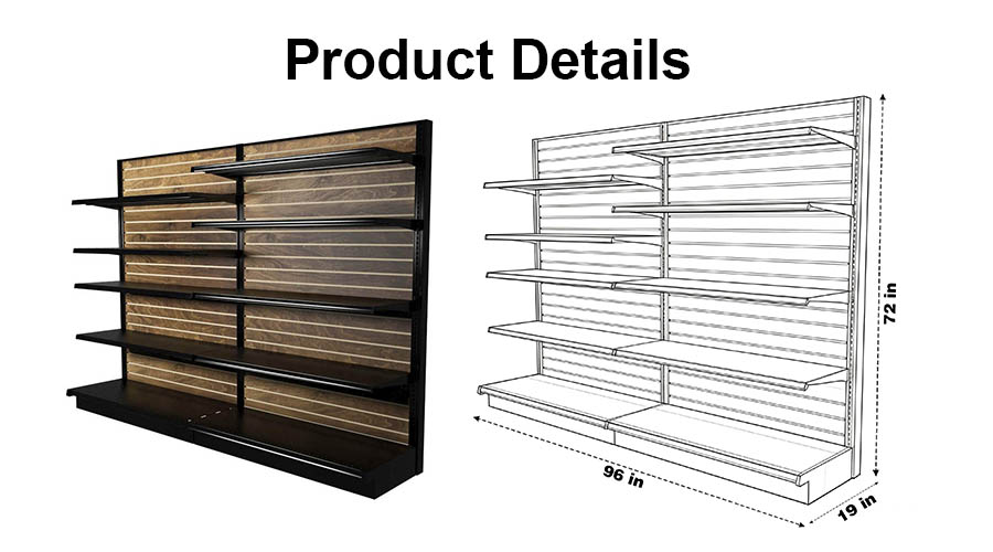 Beverage gondola shelving Beverage gondola shelving