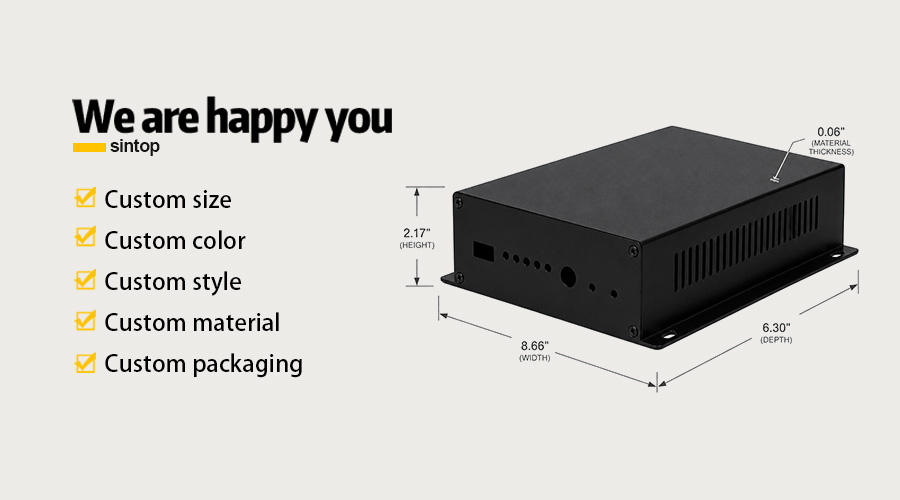 Metal electronics housing Metal electronics housing