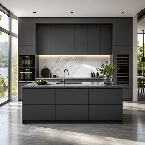 display cabinet with glass doors
