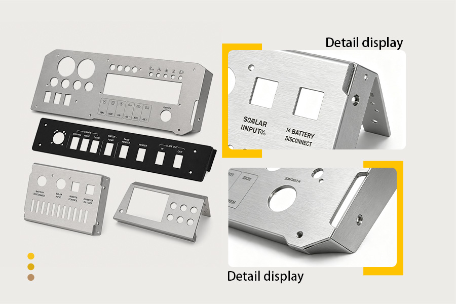 Custom sheet metal control panel Custom sheet metal control panel