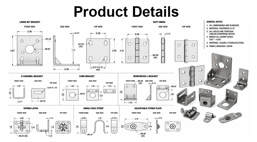 Custom sheet metal hardware Custom sheet metal hardware