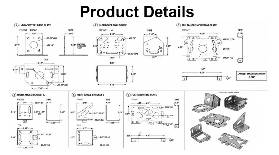 Custom stamped metal brackets Custom stamped metal brackets