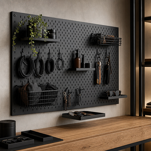 black metal pegboard organizers black metal pegboard organizers