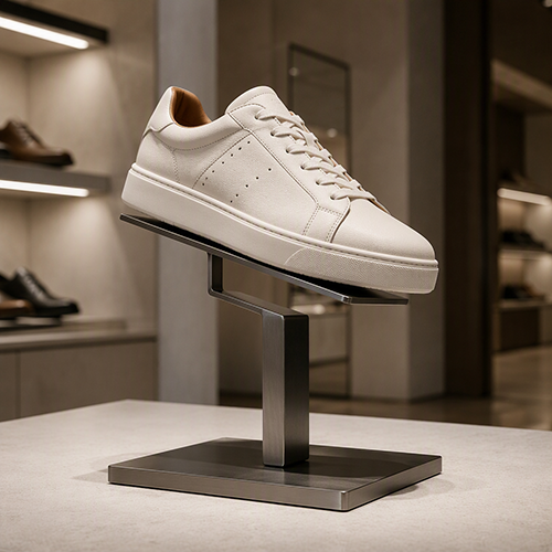 Custom shoe display stands for retail
