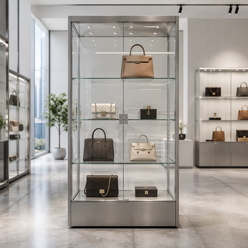 Glass showcases for luxury goods Glass showcases for luxury goods