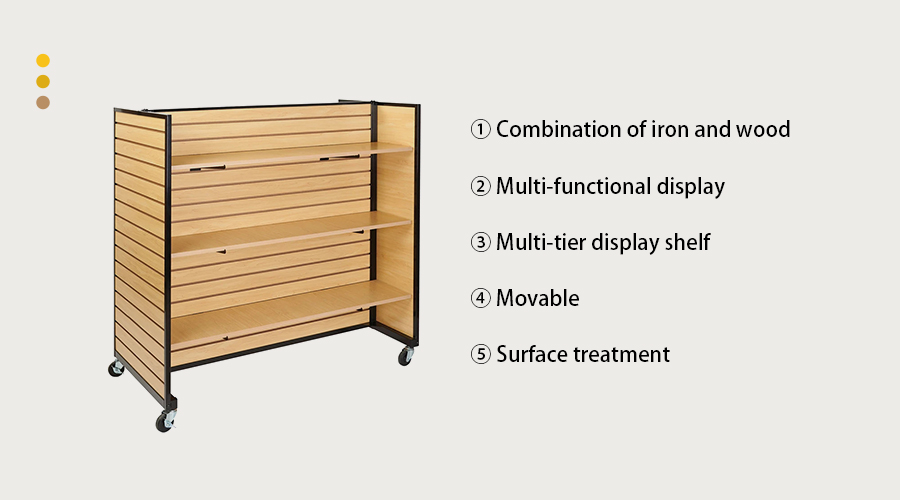 wood and metal store display rack wood and metal store display rack