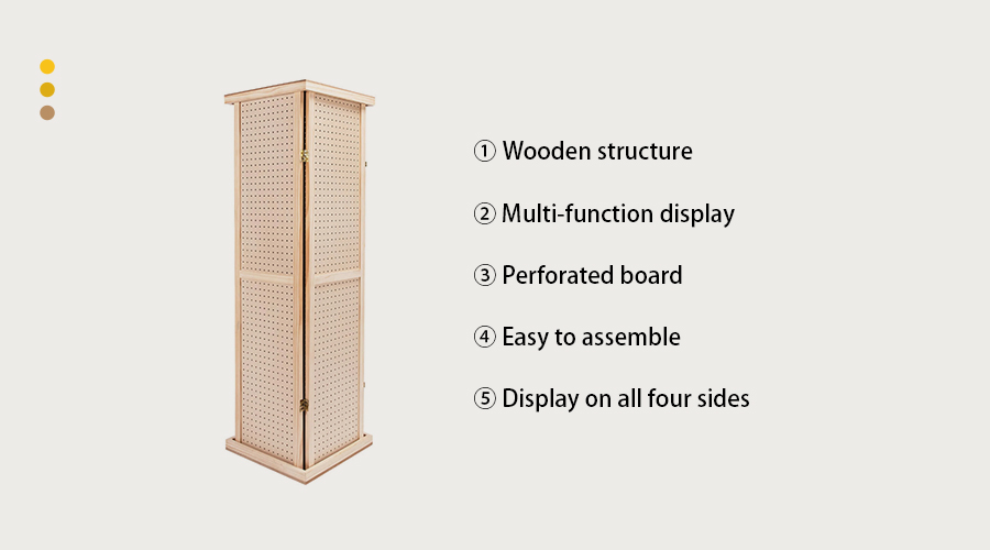 rotating pegboard display