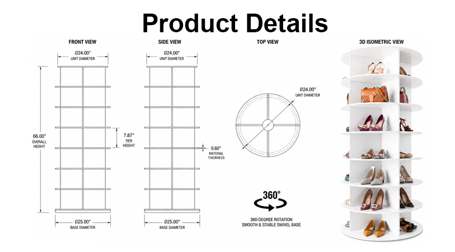 rotating shoe display tower rotating shoe display tower