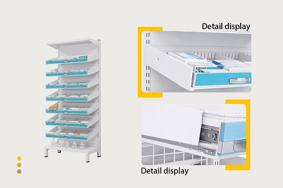 pharmacy display shelving