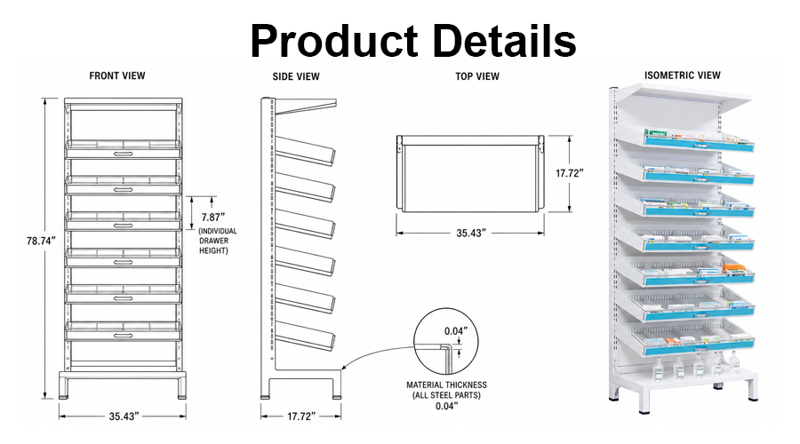 pharmacy display shelving