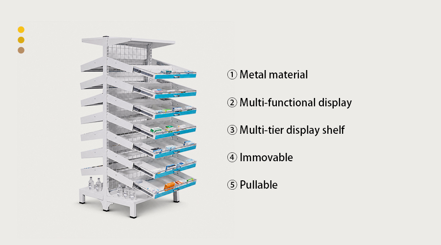 14 drawer medical storage rack