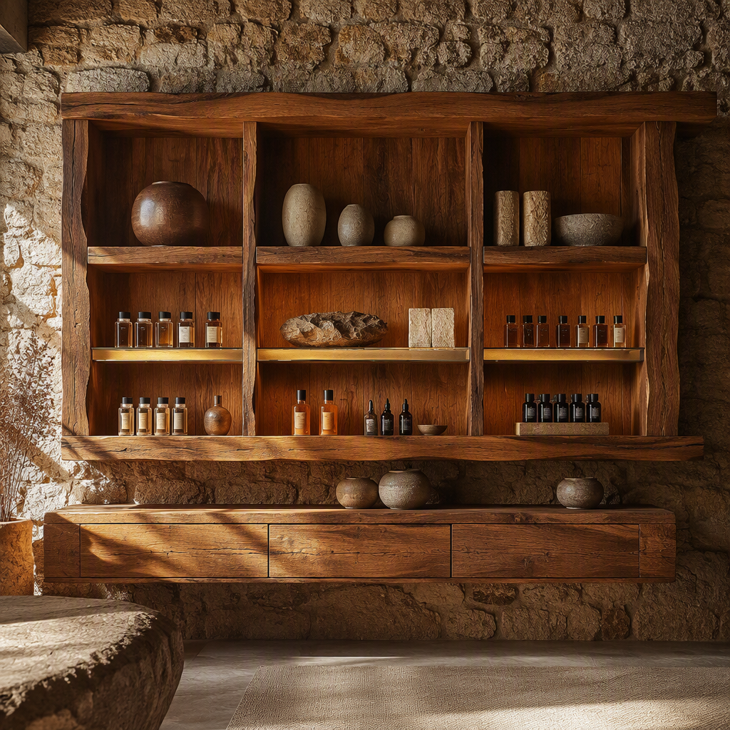 wood wall display